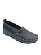 Γυναικεία Slip-On Δερμάτινα Μαύρα