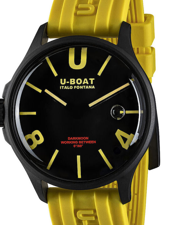 U-Boat Darkmoon Watch Battery with Rubber Strap