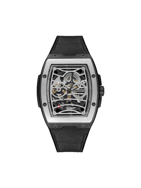 Ingersoll Challenger Uhr Automatisch mit Silber Lederarmband