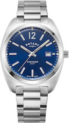 Rotary Avenger Men's Watch 38mm Battery Silver