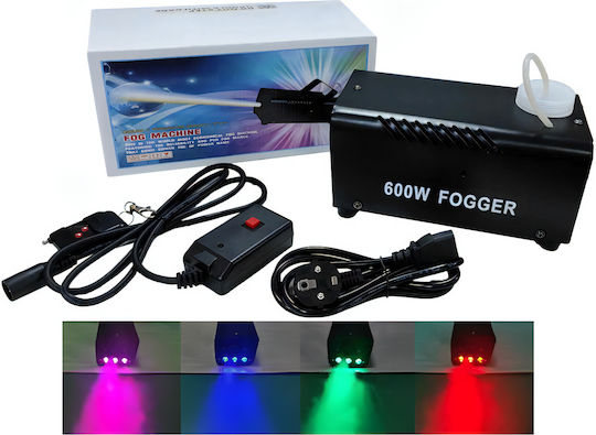 Μηχανή Καπνού LED 600W με Ασύρματο / Ενσύρματο Χειριστήριο