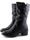 Women's Boots with Zipper Black