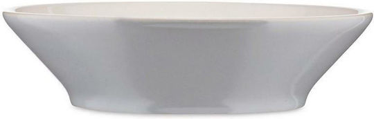 Alessi Teller Suppe Keramik Blau mit Durchmesser 18.5cm