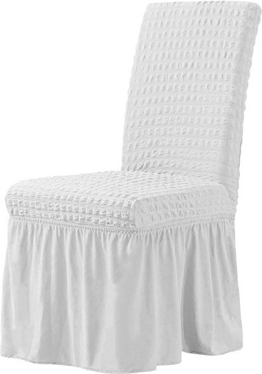 Elastic Cover for Chair White 6pcs KARE-282811