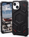 UAG Monarch Pro Umschlag Rückseite Kunststoff / Silikon / Metallisch / Leder 2mm Schwarz (iPhone 15)