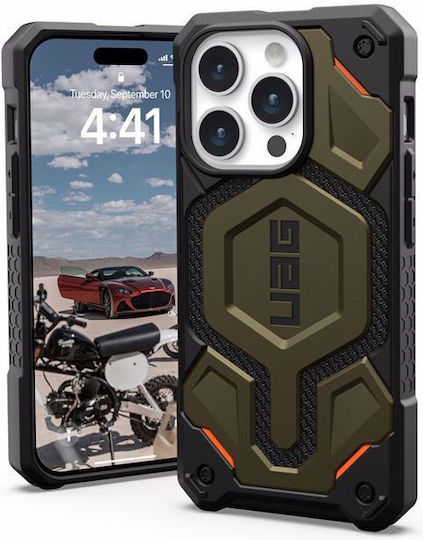 UAG Monarch Pro Back Cover Aramid Fiber 2mm Magnetic Green (iPhone 15 Pro)