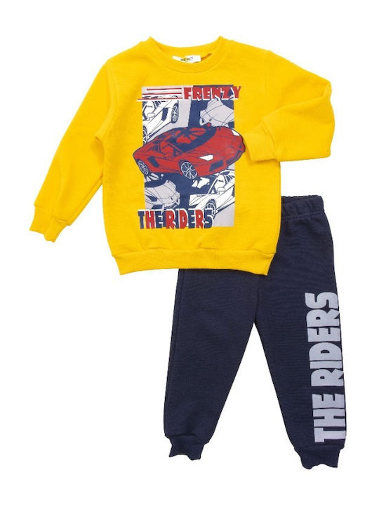 Kinder Sweatpants Set - Jogginganzug Gelb 2Stück
