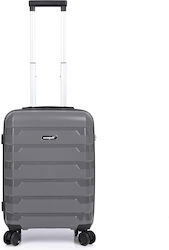 Diplomat Cabin Travel Suitcase Hard Grey with 4 Wheels