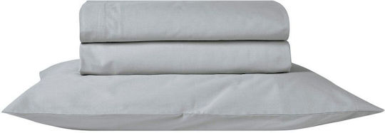 Kentia Bettlaken King Size 270x270cm. Essential Light Grey (#D3D3D3)