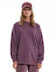 Long Women's Sweatshirt Purple