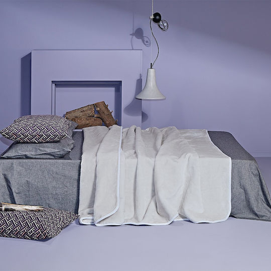 Kentia Notte Ημίδιπλη 180x220εκ. White