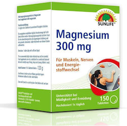 Sunlife Vitamins Magnesium 300мг 150 табове