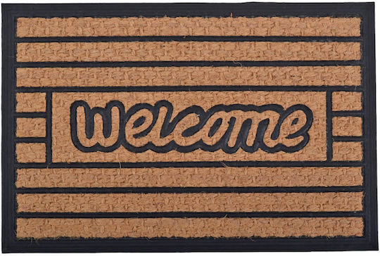 Ankor Entrance Mat made of Rubber Welcome Brown 40x60cm