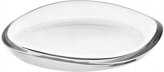 Platou de Servire Oval Sticlă Transparentă 35x35buc 1buc