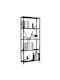 Bookcase Kenya Black 60x26x150cm