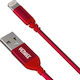 Yenkee Braided USB-A to Lightning Cable Κόκκινο...