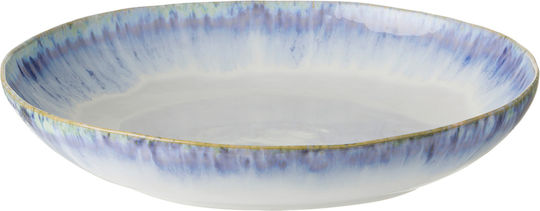 Costa Nova Servierplatte Keramik Blau mit Durchmesser 36.6cm 1Stück