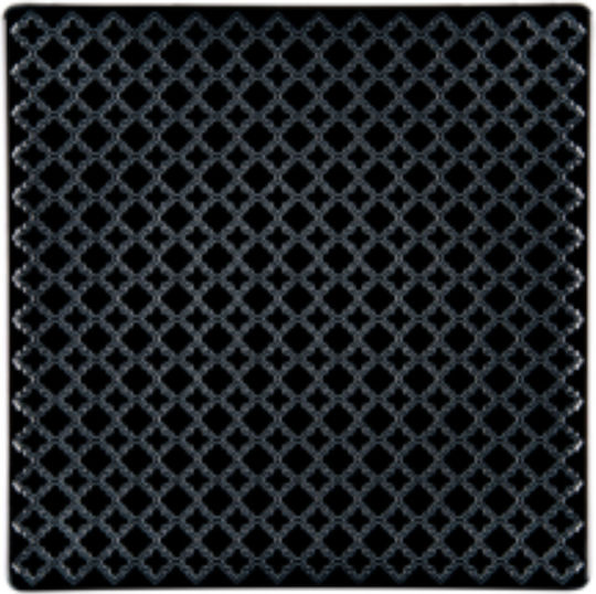 Lubiana Servierplatte Quadratisch aus Porzellan Schwarz 30x30cm 1Stück