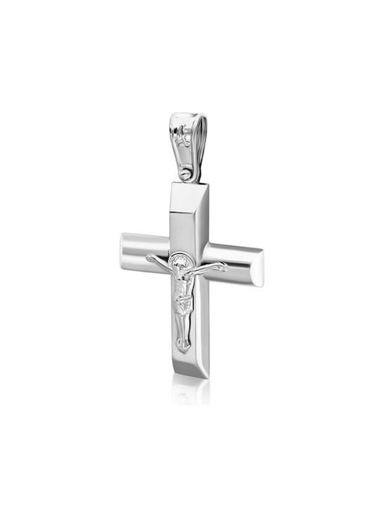 Chrilia White Gold Cross 14K