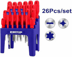 Emtop Set 26 Screwdrivers