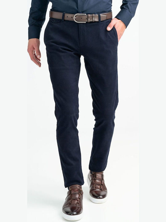 Monte Napoleone Trousers Elastic Blue