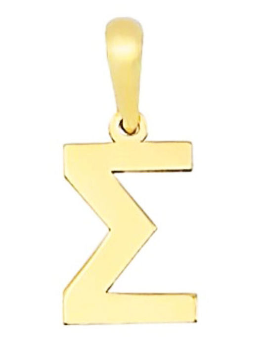 Al'Oro Monogramă "E" din Aur 14K
