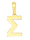Al'Oro Monogramă "E" din Aur 14K