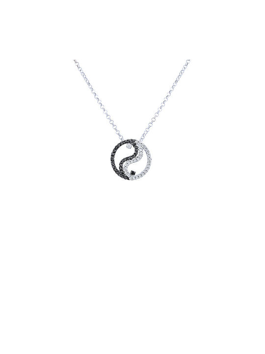 JewelStories Halskette aus Silber mit Zirkonia