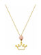 Ekan Necklace with design Tiara from Gold 14K