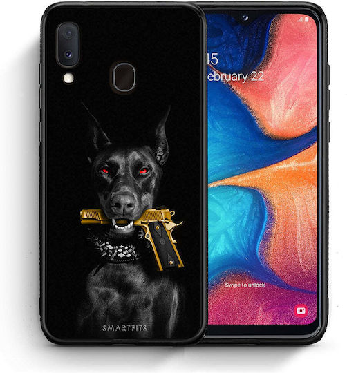 Smartfits Gun Back Cover Negru (Galaxy A20e)