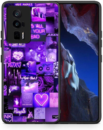 Smartfits Collage Back Cover Μωβ (Poco F5 Pro)