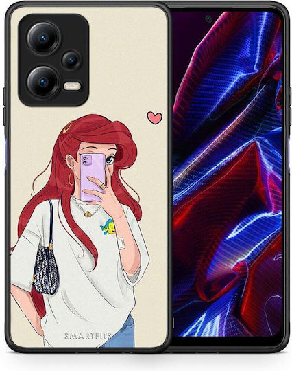 Smartfits Mermaid Back Cover Λευκό (Xiaomi Poco X5 5G, Redmi Note 12 5G)