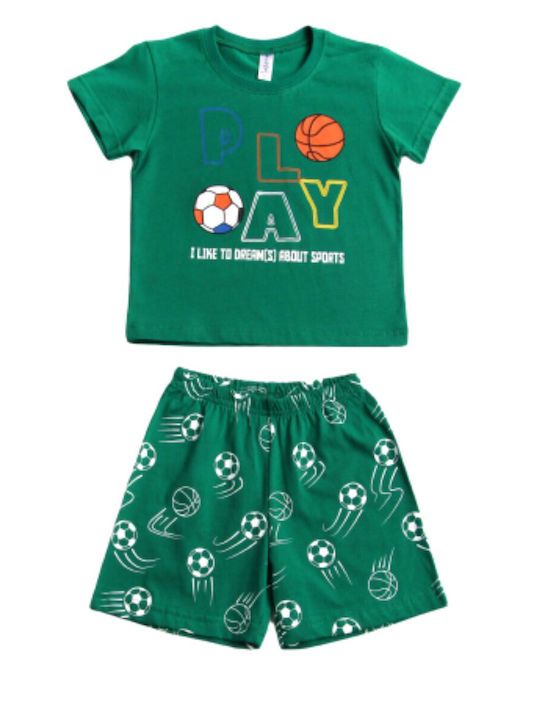 Dreams Kids Pyjamas Summer Green