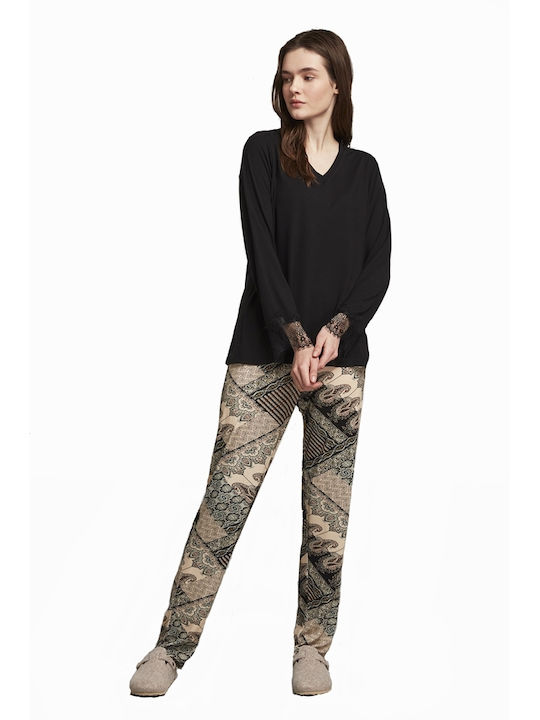 Penye Mood Winter Damen Pyjama-Set