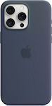 Apple Silicone Case with MagSafe Umschlag Rückseite Silikon Blau (iPhone 15 Pro Max)