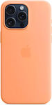 Apple Back Cover Σιλικόνης Πορτοκαλί (iPhone 15 Pro Max)
