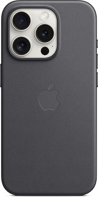 Apple Finewoven Back Cover Υφασμάτινο Μαύρο (iPhone 15 Pro)