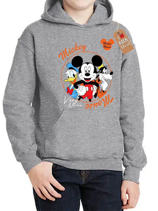 Kinder-Sweatshirt mit Kapuze Gray