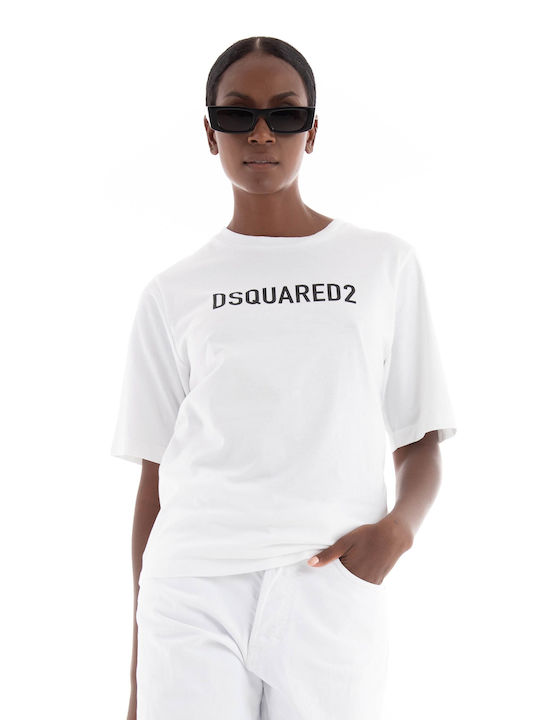 Dsquared2 Easy Damen T-shirt Weiß