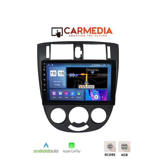 Carmedia Auto-Audiosystem für Chevrolet Lacetti 2005 (Bluetooth/USB/WiFi/GPS/Apple-Carplay/Android-Auto) mit Touchscreen 9"