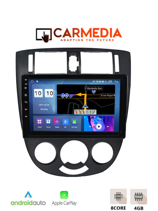 Carmedia Автомобилна Аудио Система (Блутут/USB/WiFi/GPS/Apple-Carplay/Android-Auto) с Тъчскрийн 9"