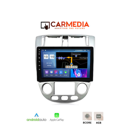 Carmedia Автомобилна Аудио Система (Блутут/USB/WiFi/GPS/Apple-Carplay/Android-Auto) с Тъчскрийн 9"