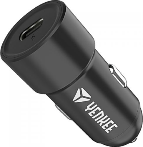 Yenkee Auto-Ladegerät 20W 3A mit einem Anschluss: 1xType-C Schwarz Farbe