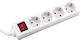 Electra 4-Outlet Power Strip 3m White