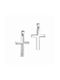 Papoulidis Jewellery Women's White Gold Cross 14K Double Sided