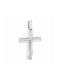 Papoulidis Jewellery Women's White Gold Cross 14K