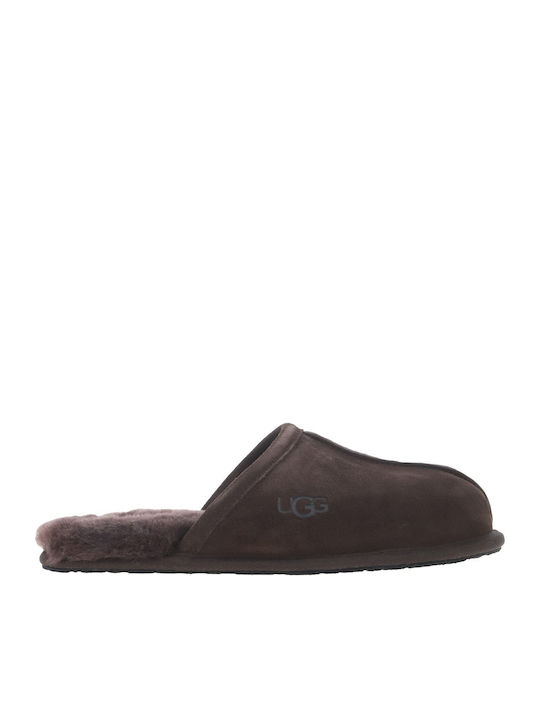 Scuff Зимни мъжки чехли Кафяв