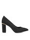 Txt Fashion Shoes Suede Black Heels