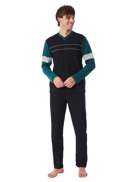 Minerva Men's Winter Pajamas Set Green