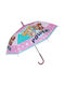 Guy Laroche Kids Curved Handle Umbrella Pink